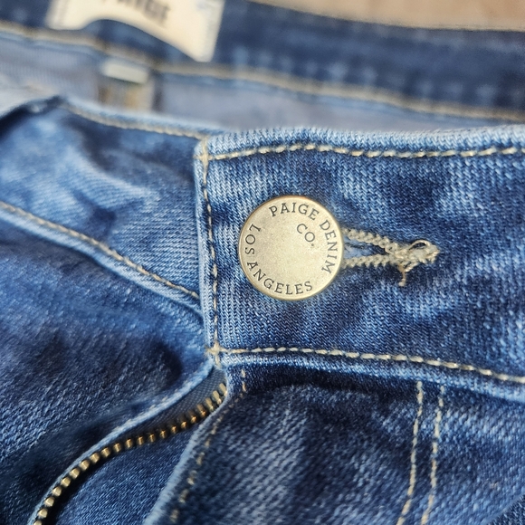 Paige Verdugo Ankle Jeans Womens Size 28 Skinny Mid Rise Medium Wash Denim Pants - Picture 5 of 7